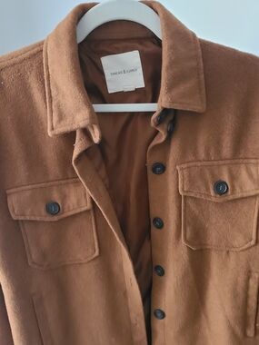Thread & Supply Brown Button-Up Shacket